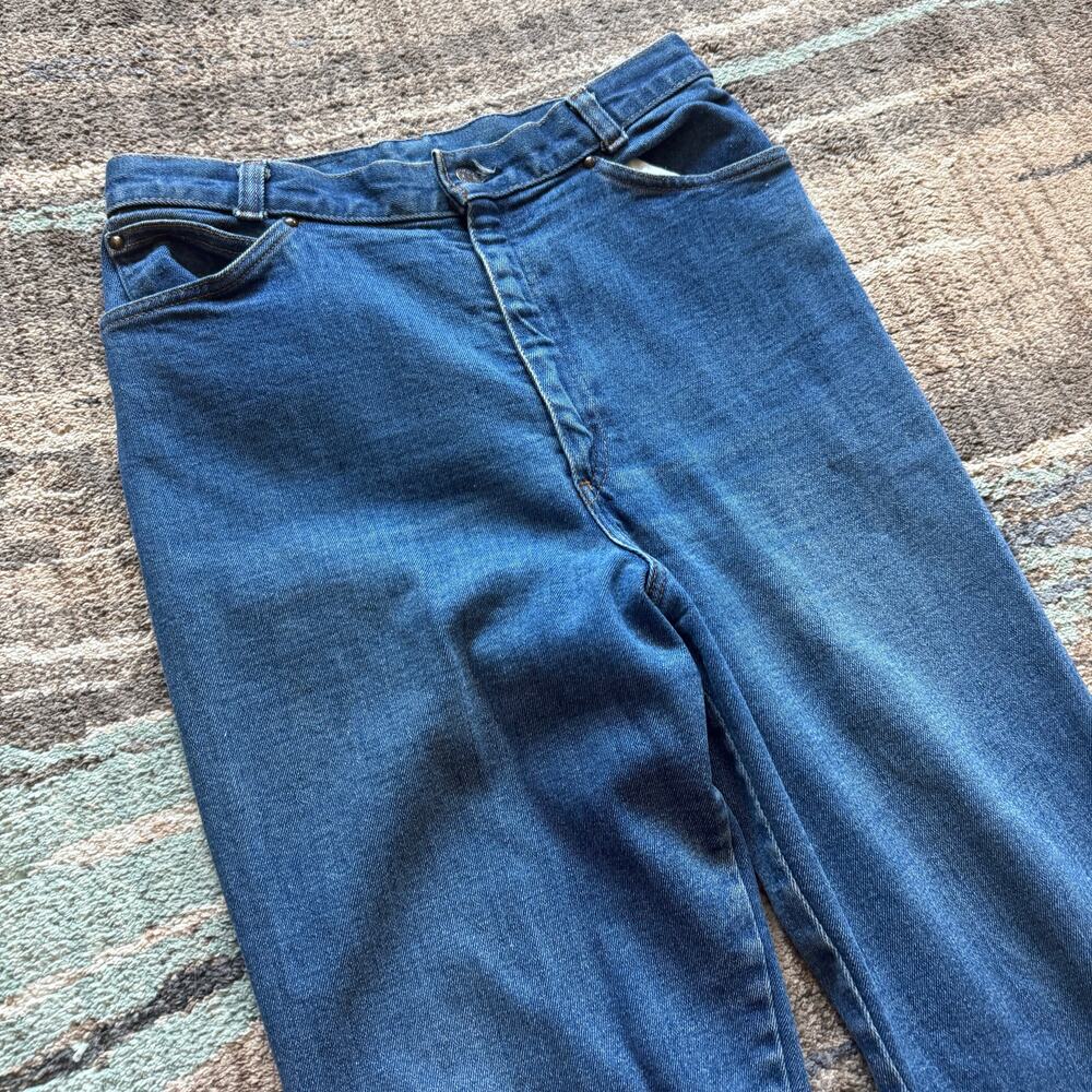 Men's Vintage 70's Levi's Orange Tab 573 High Rise Denim Blue Jeans Sz 30 x 32 - Picture 9 of 11